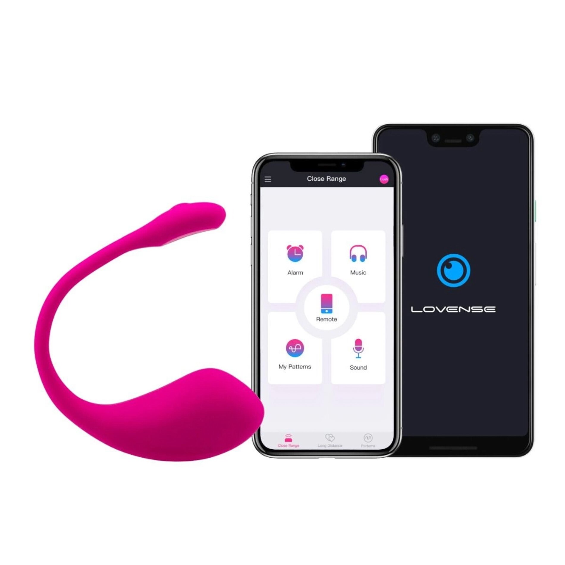 Lovense Vibrator - Lush 2 pentru stimularea clitorisului și punctului G control prin aplicație roz