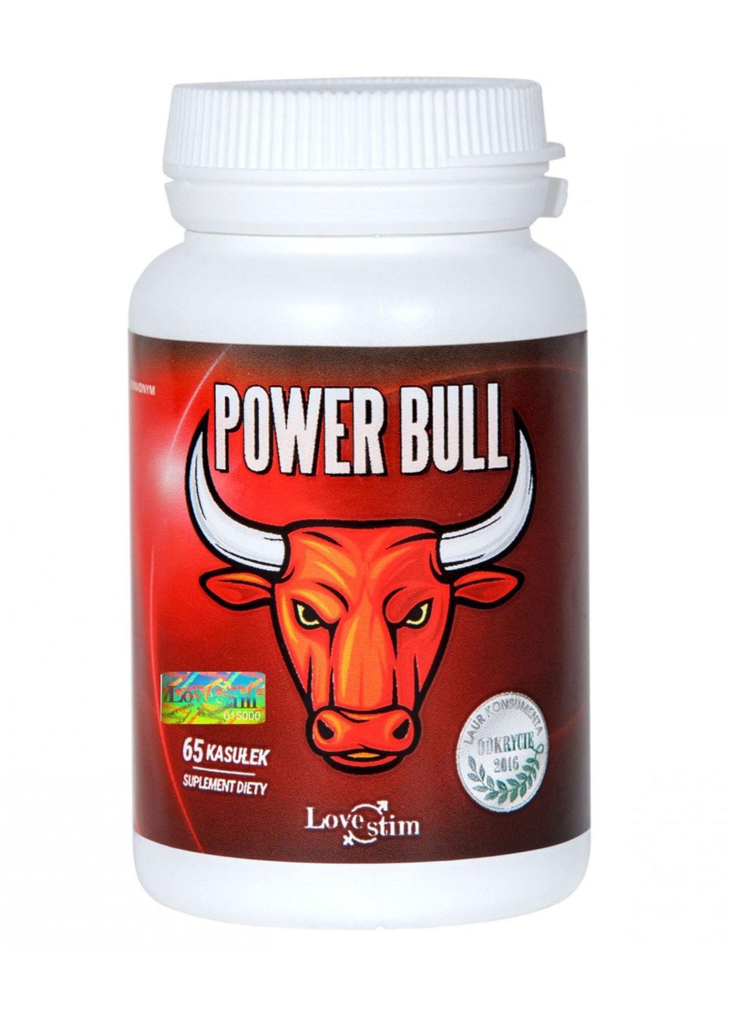 LoveStim Supliment alimentar - Power Bull pentru îmbunătățirea performanței sexuale 65 buc