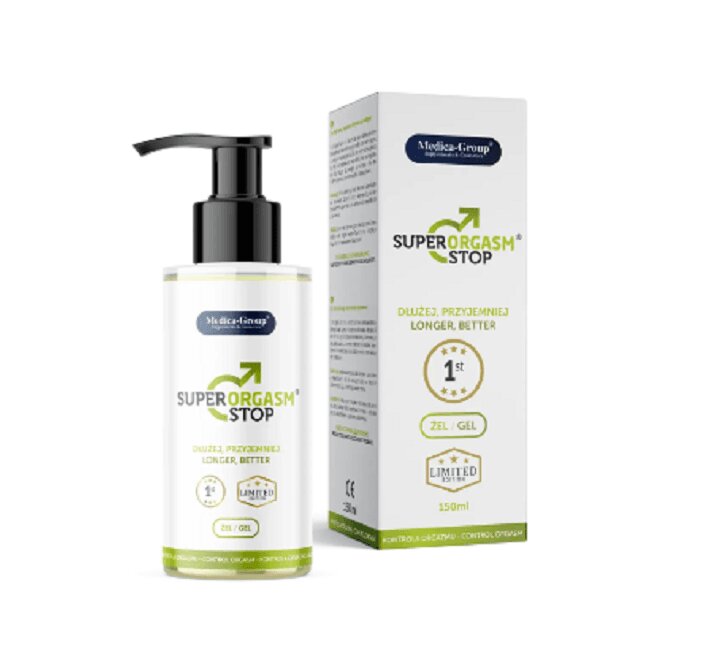 MEDICA GROUP Gel - Super Orgasm Stop pentru întârzierea ejaculării și controlul plăcerii masculine 150 ml