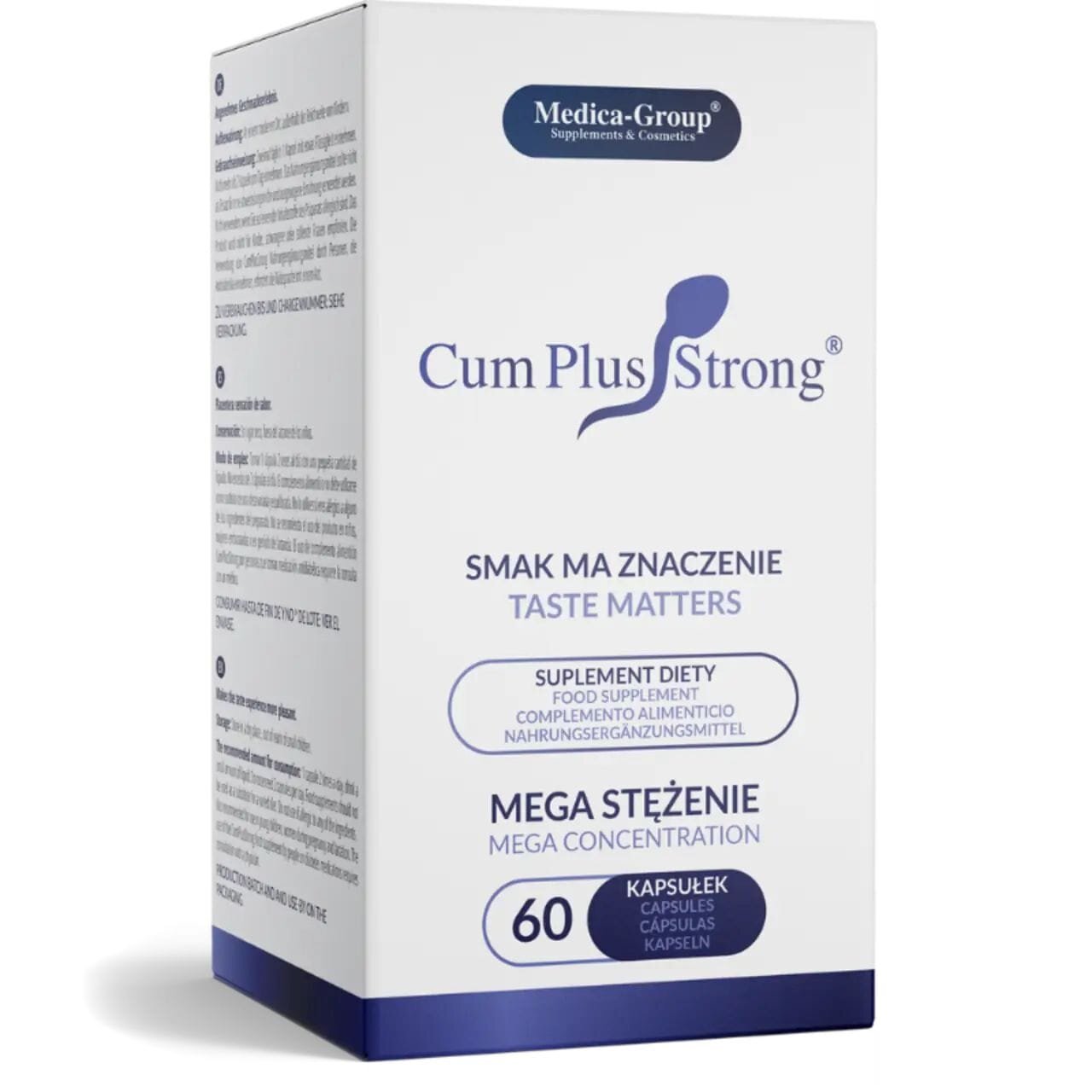 MEDICA GROUP Supliment alimentar pentru bărbați - Cum Plus Strong îmbunătățește potența și calitatea spermei 60 buc