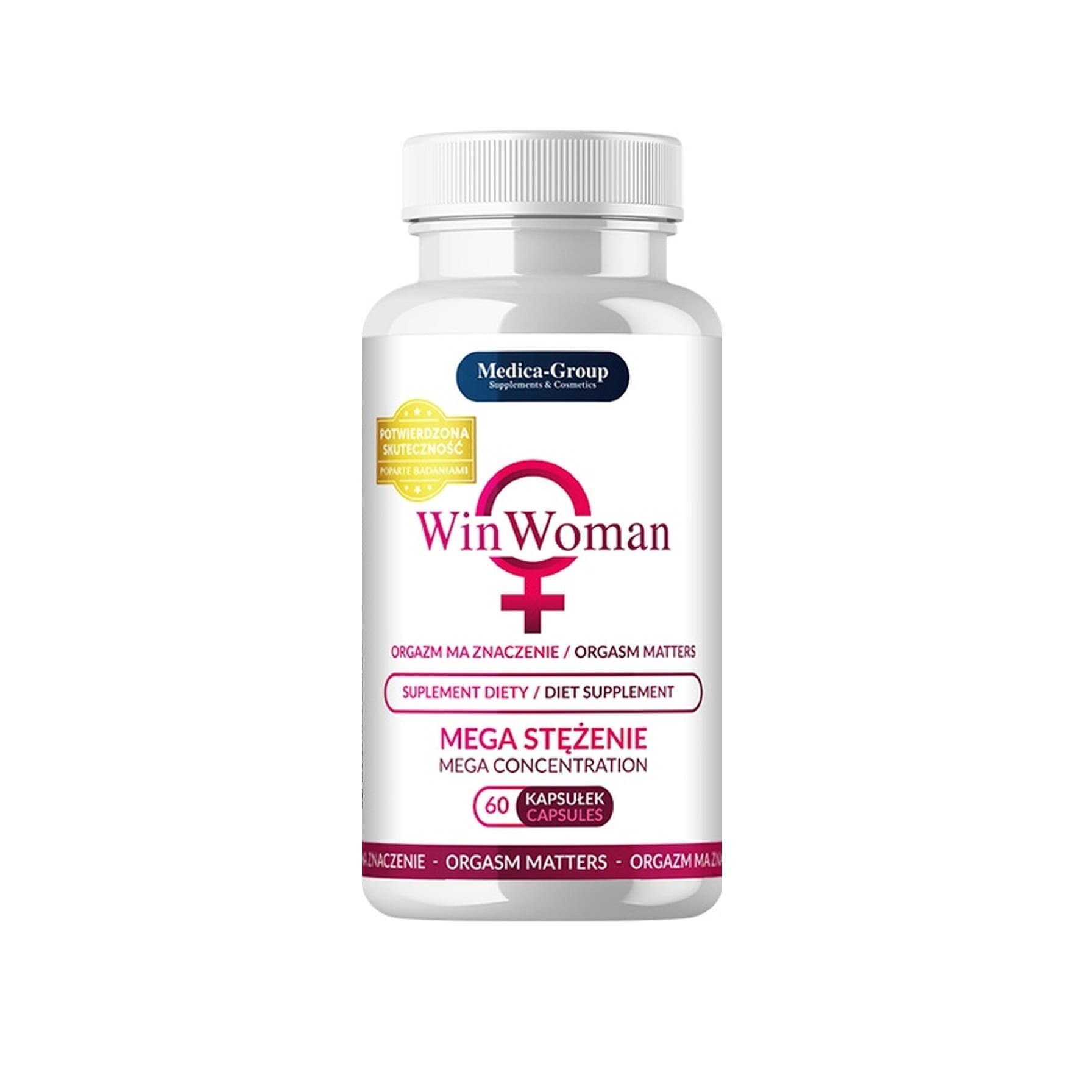MEDICA GROUP Supliment alimentar - WinWoman pentru creșterea dorinței sexuale și intensificarea orgasmului 60 buc