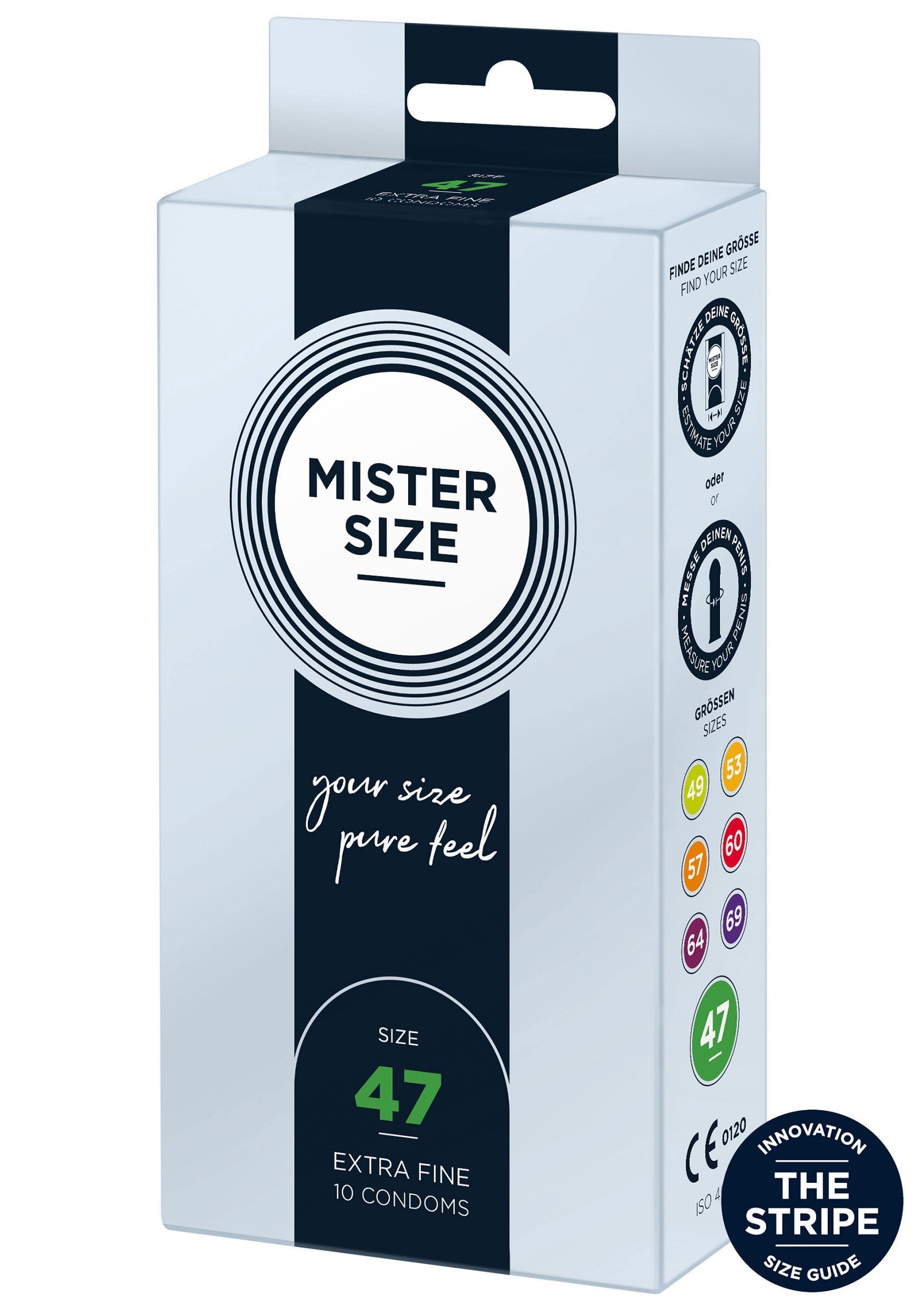 Mister Prezervative SIZE ultra subtiri marime 47 mm 1 cutie x 10 buc