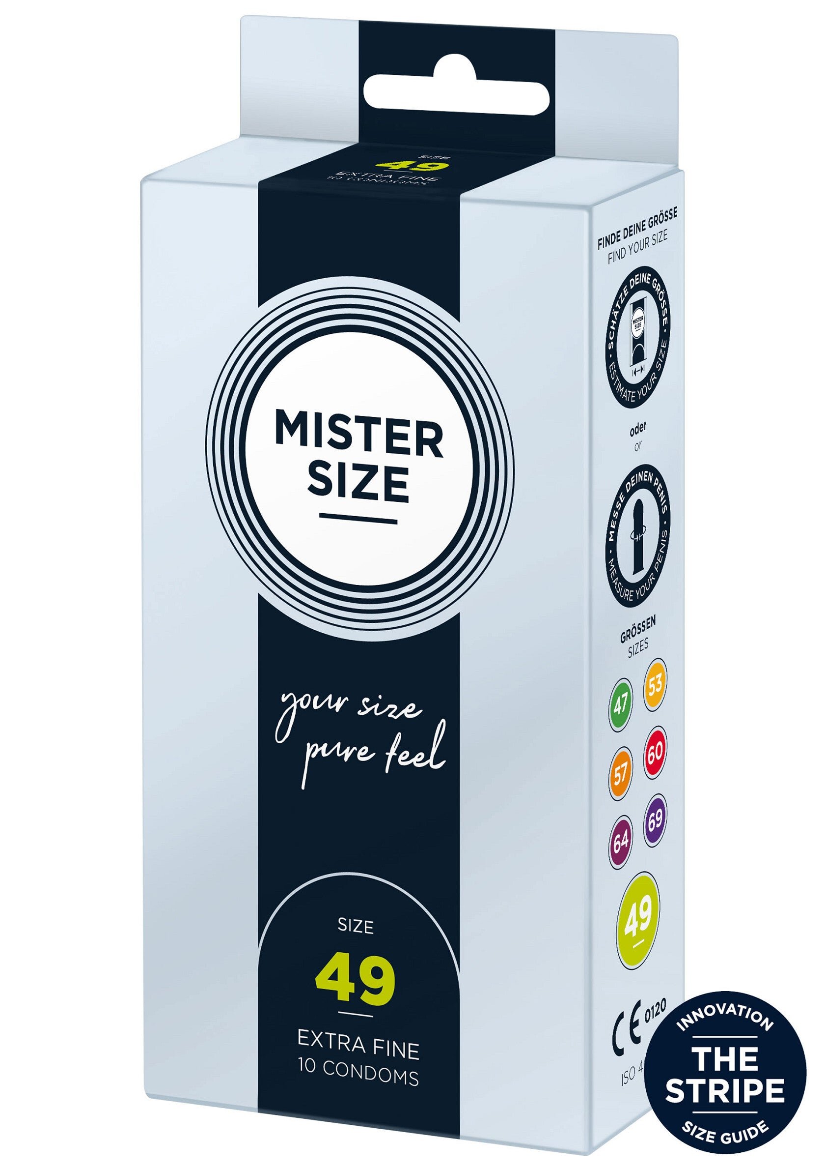 Mister Prezervative SIZE ultra subtiri marime 49 mm 1 cutie x 10 buc