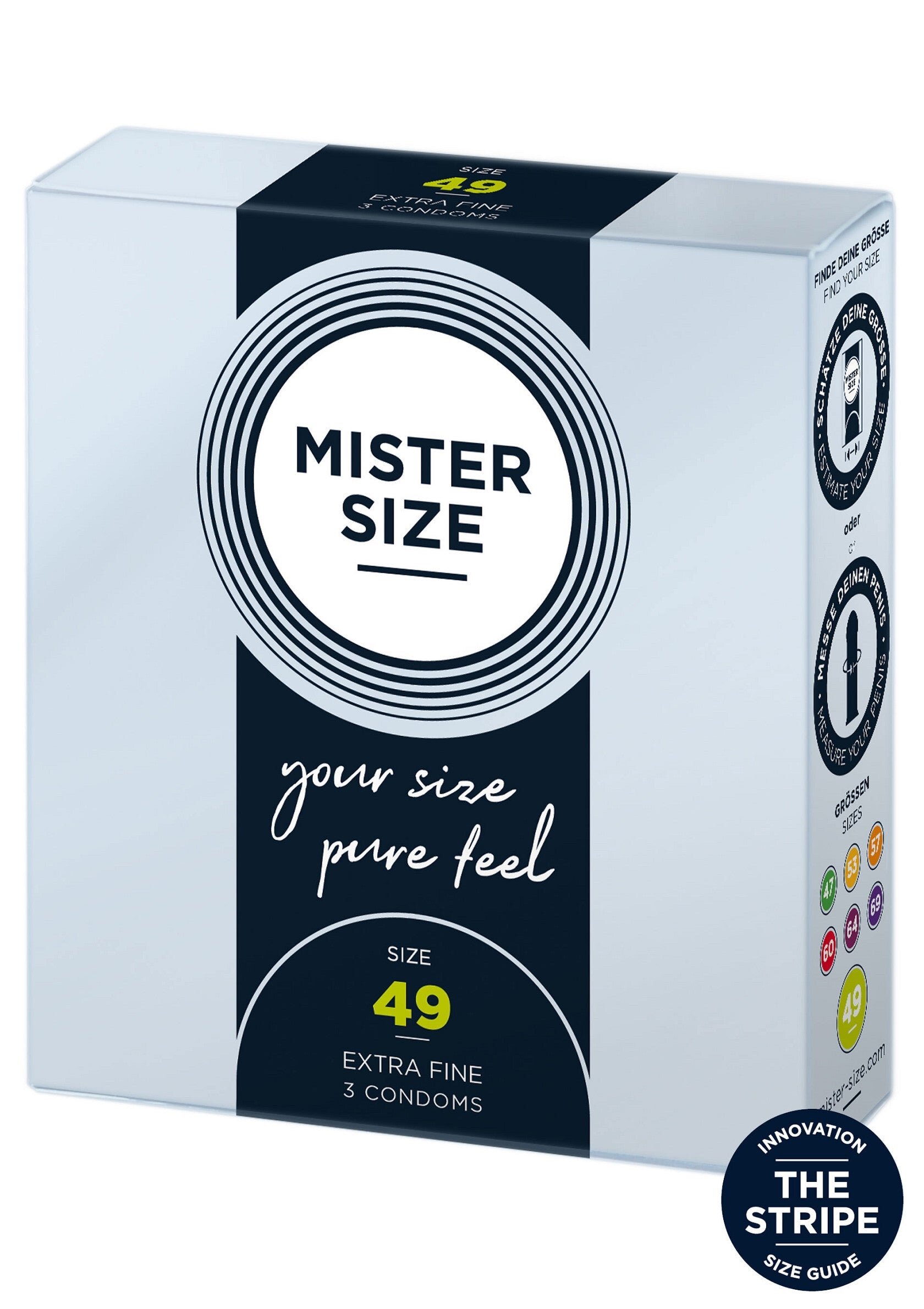 Mister Prezervative SIZE ultra subtiri marime 49 mm 1 cutie x 3 buc