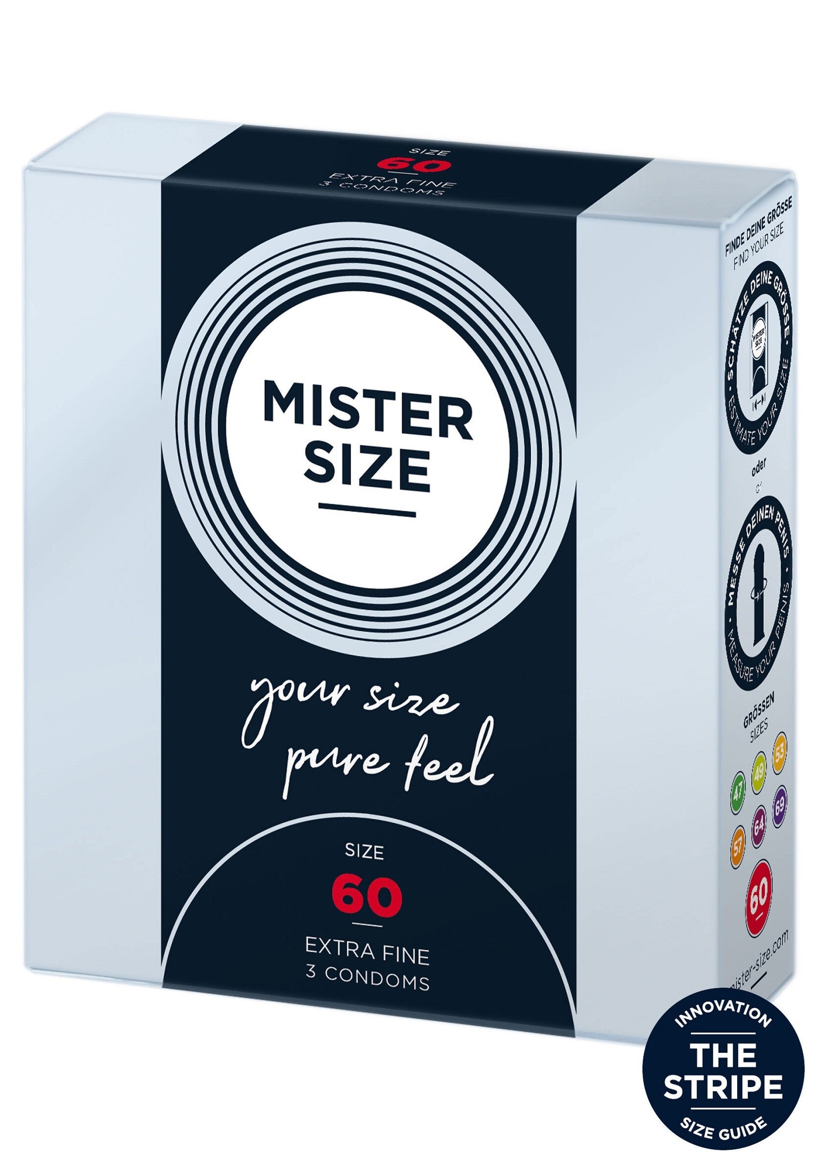 Mister Prezervative SIZE ultra subtiri marime 60 mm 1 cutie x 3 buc