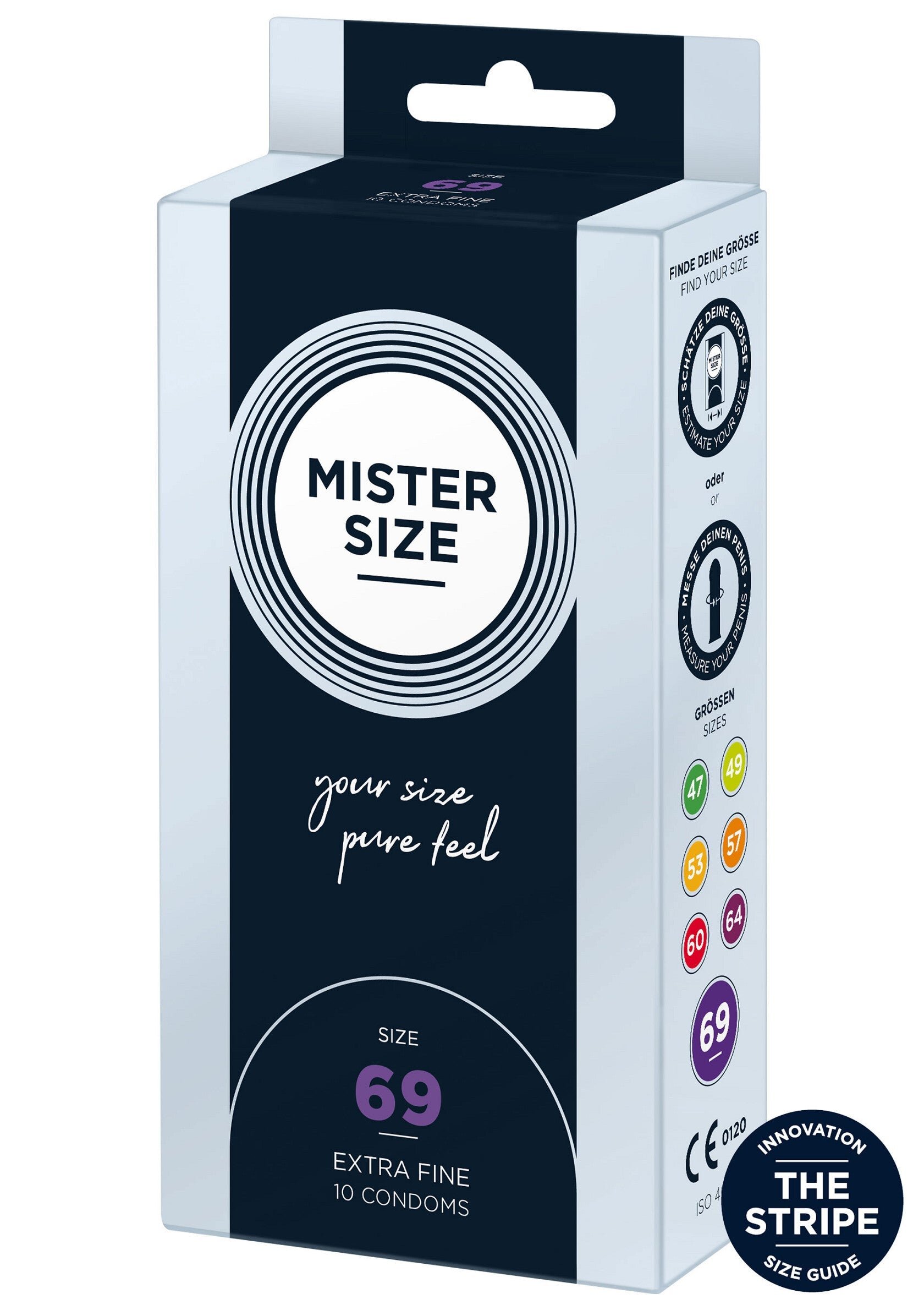 Mister Prezervative SIZE ultra subtiri marime 69 mm 1 cutie x 10 buc
