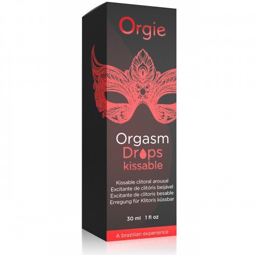 Orgie Gel intim - Orgasm Drops Kissable cu efect de furnicături pentru stimularea clitorisului și orgasm intens 30 ml