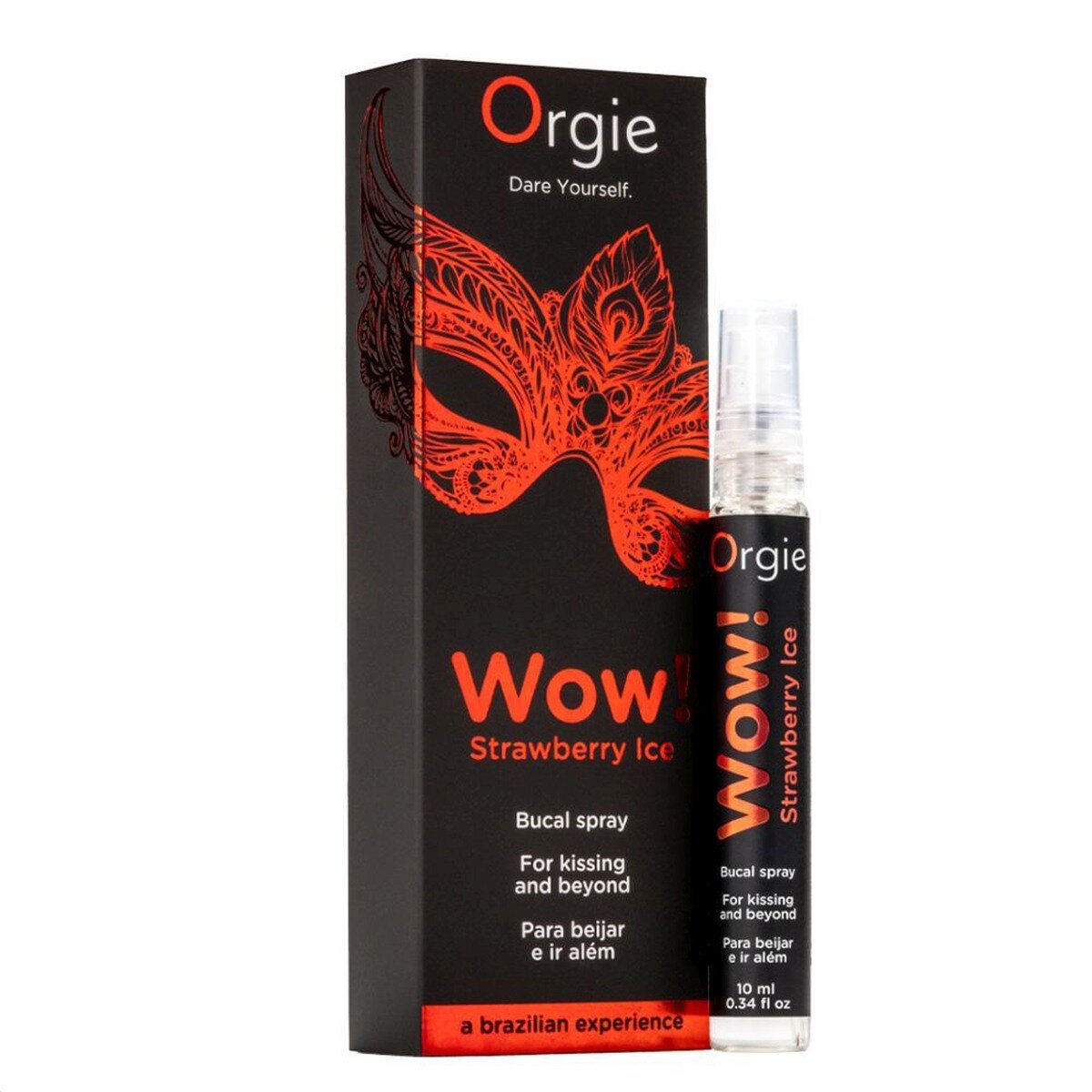 Orgie Spray pentru sex oral – WOW! Strawberry efect răcoritor aromă de căpșuni 10 ml