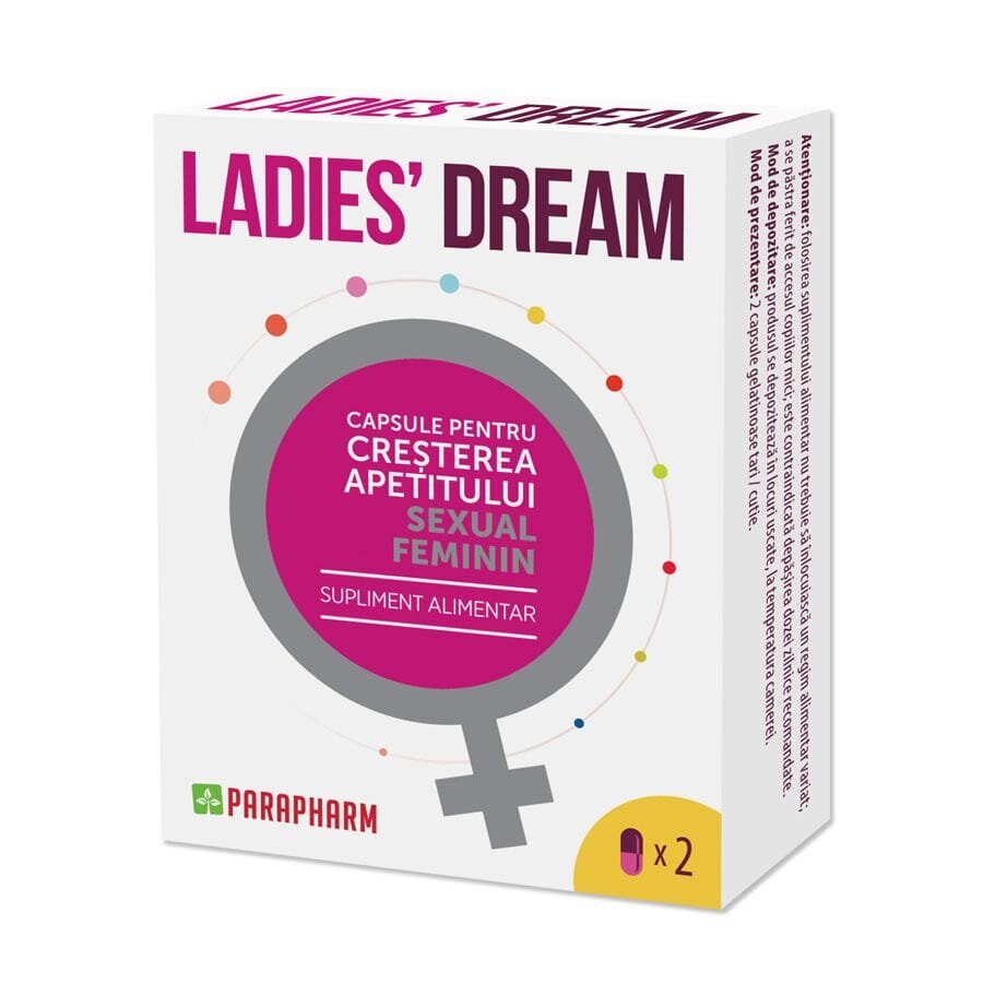 PARAPHARM Supliment alimentar Ladies Dream pentru creșterea libidoului feminin 2 buc