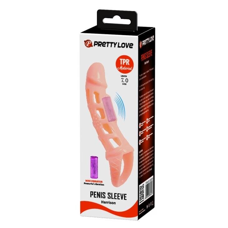 PRETTYLOVE Manson pentru penis – Harrison TPR culoare naturală 18 cm