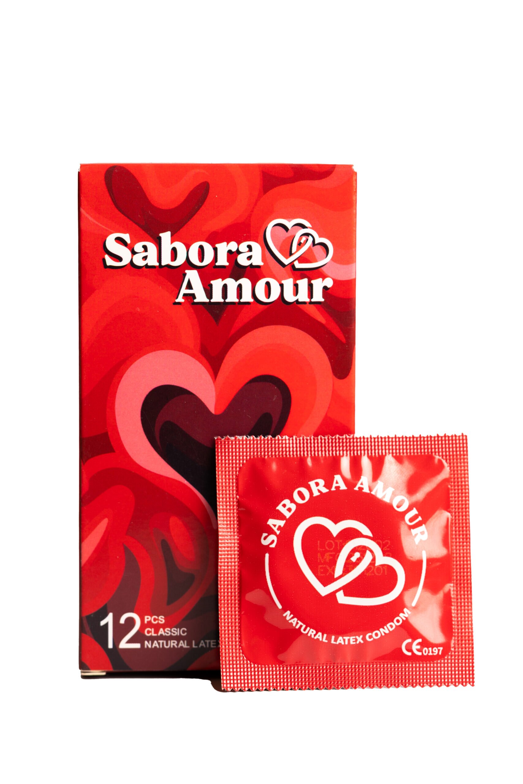 Sabora Amour Prezervative din Latex 100% Natural - Classic Diametru 52 mm 12 buc
