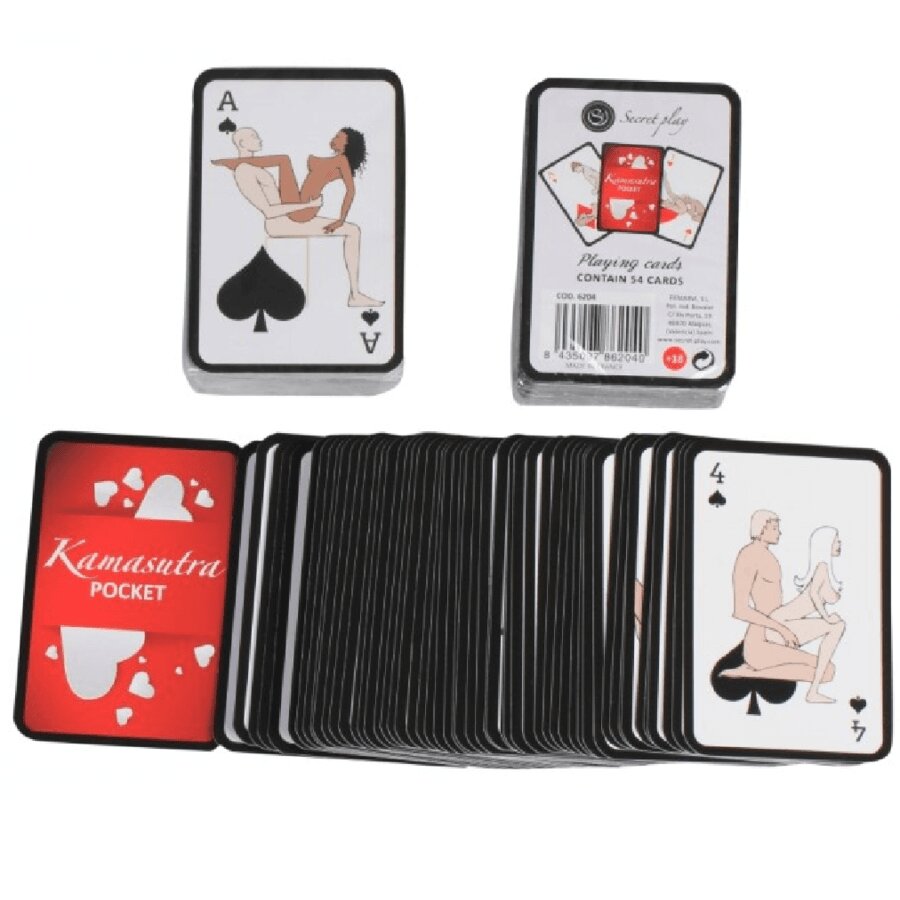 Secret Play Joc erotic – Pocket Kamasutra Playing Cards cu 54 de poziții ilustrate