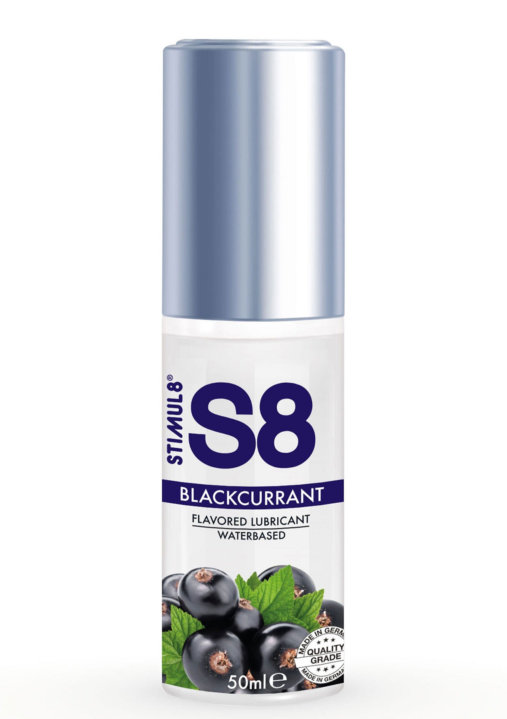 Stimul8 Lubrifiant S8 - Blackcurrant pe baza de apa cu aroma de coacaze negre 50 ml