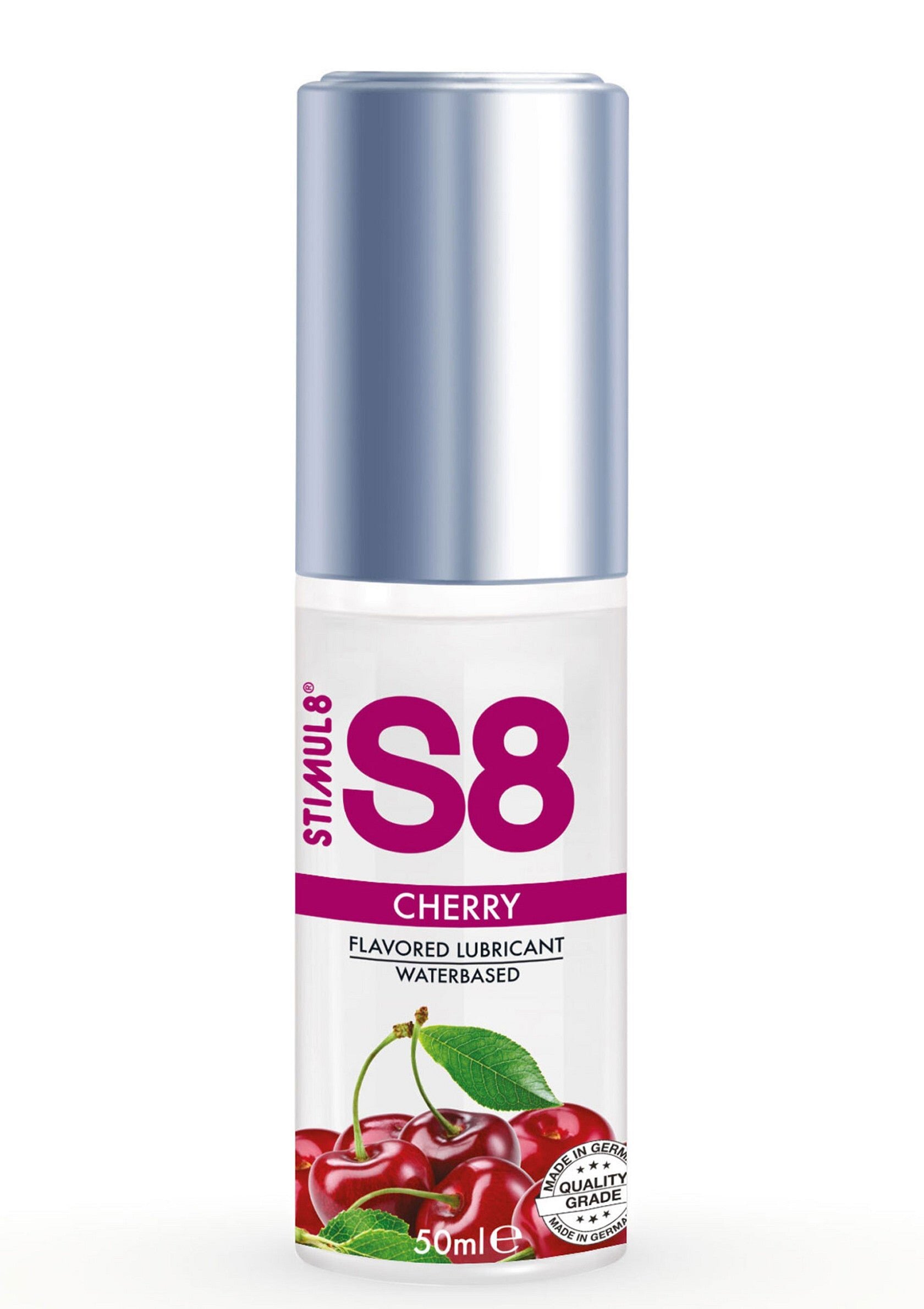 Stimul8 Lubrifiant S8 - Cherry pe baza de apa cu aroma de cirese 50 ml