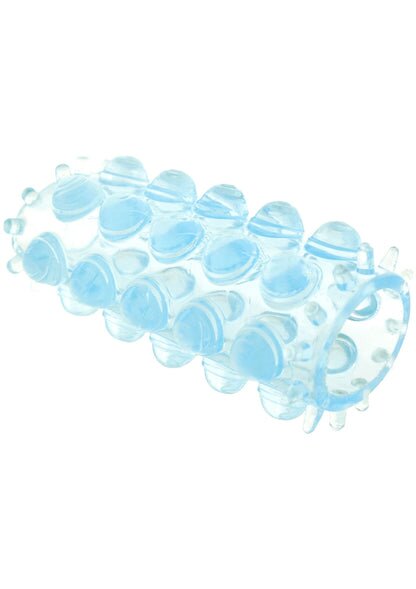 TOY JOY Manșon pentru penis – Power Stretchy Sleeve stimulare dublă material flexibil TPE albastru